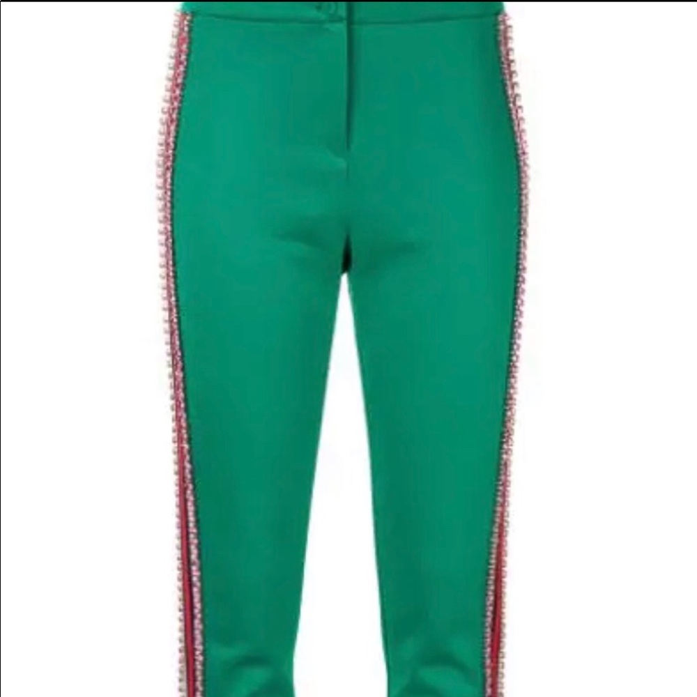 Gucci Jersey Pants w/ Crystals